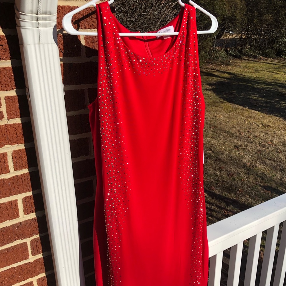 Calvin Klein red dress - Picture 1 of 10